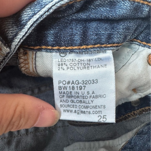 AG Adriano Goldschmied The Sloan Crop Vintage Straight Leg Jeans Size: 25 - Picture 15 of 17